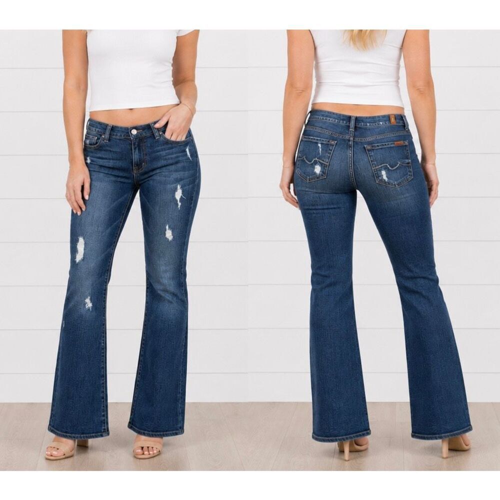 7 for all Mankind low rise bootcut jeans size 26